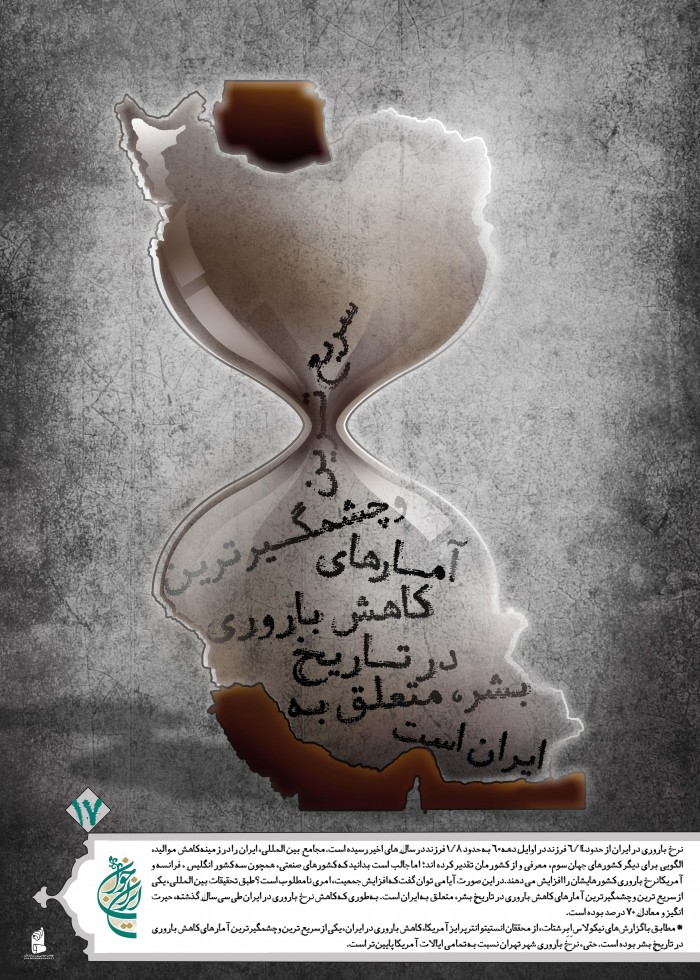 کاهش باروری بی سابقه در ایران