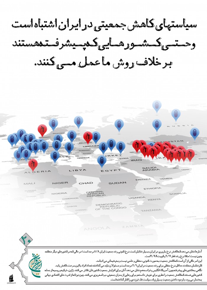سیاستهای کاهش جمعیت ایران اشتباه است